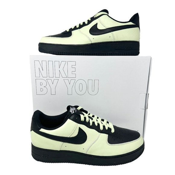 Nike By You Custom Air Force One Low DN4162991 Neon Green/Black Size 14 - Picture 7 of 9